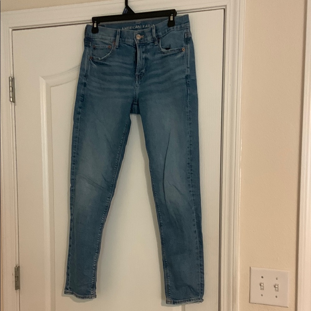 American Eagle Outfitters Women's Light Blue Skinny Jeans 90’s Skinny 4 Regular